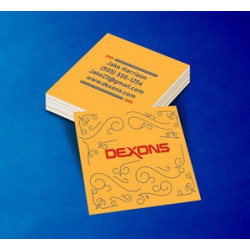 Square Business Cards - Printed Front and Back (3" x 3")