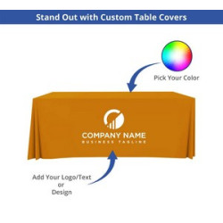 Convertible/Adjustable Table Cover - Fire Retardant Polyester Fabric (8' x 2.5')