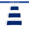 Pleated Table Cover, Fire Retardant Polyester Fabric (8' x 2.5')