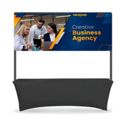 Table Top Banner - Half Display Package, Double Sided (6.07' x 3.44ft)