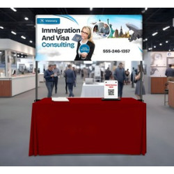 Table Top Banner - Half Display Package, Double Sided (6.07' x 3.44ft)