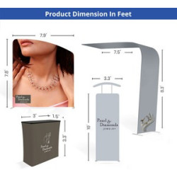 20' Inline Trade Show Booth – Modular Package with Media Display