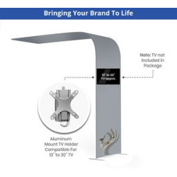 20' Inline Trade Show Booth – Modular Package with Media Display