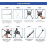 Multifunctional Adjustable X Banner Stands Package (With Lamination and UV Print)