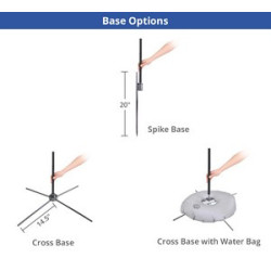 2' x 9.58' Blade Flags for Advertising with Cross Base with Water Bag
