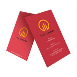 Standard Business Cards - Vertical, Printed Front Only (2" x 3.5")