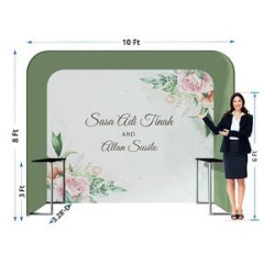 Square Arch Fabric Display, Single Sided (10' x 8ft)
