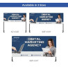 Table Top Banner - Back Wall Display Package, Single Sided (6.07' x 5.41ft)
