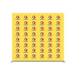 8' x 8' Step and Repeat Straight Pillow Case Backdrop Package