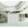 8' x 8' Step and Repeat Straight Pillow Case Backdrop Package