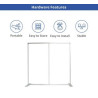 8' x 8' Step and Repeat Straight Pillow Case Backdrop Package