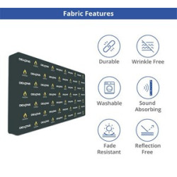 15' x 8' Step and Repeat Wall Box Fabric Display (Double Sided Package)
