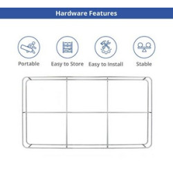 15' x 8' Step and Repeat Wall Box Fabric Display (Double Sided Package)
