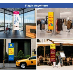 L Flags - Single Sided Package (27.5" x 128")