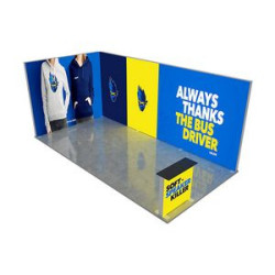 20' Backlit Trade Show Display - Design 4 (Single Sided)