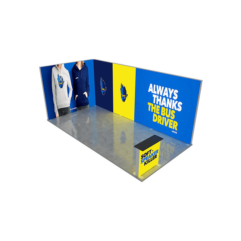 20' Backlit Trade Show Display - Design 4 (Single Sided)