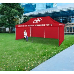 20' Aluminum Canopy Tent - Sustainable Tent Fabric (Frame+Topper)