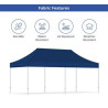 20' Aluminum Canopy Tent - Sustainable Tent Fabric (Frame+Topper)