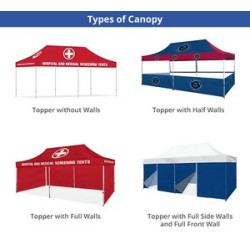 20' Aluminum Canopy Tent - Sustainable Tent Fabric (Frame+Topper)