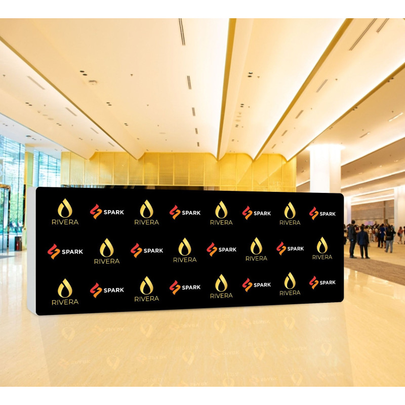 20' x 8' Step and Repeat Wall Box Fabric Display (Graphic only)