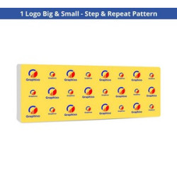 20' x 8' Step and Repeat Wall Box Fabric Display (Graphic only)