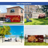 10' x 4' EZ-Post Banner Stands Package (With Wind flaps and UV Print)