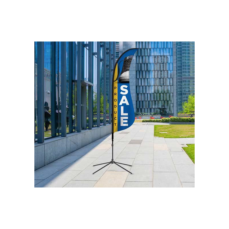 Shark Fin Flags, Single Sided Package (3' x 9.75ft)