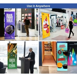 Steppy Retractable Banner Stands Package (48" x 78")