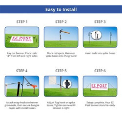 EZ-Post Banner Stands (Hardware only)