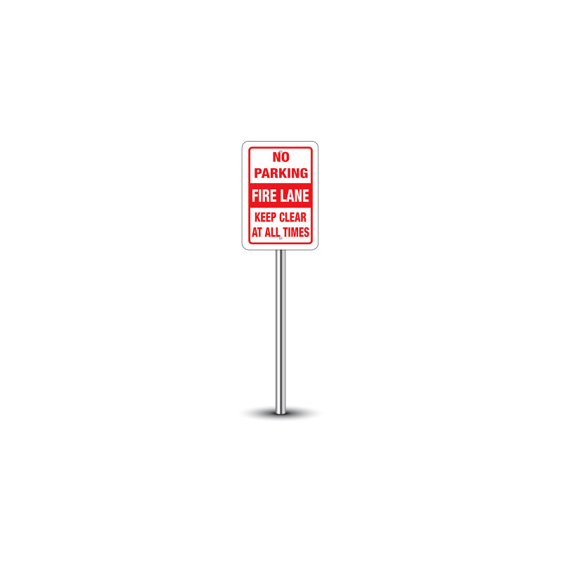No Parking Fire Lane Signs (1' x 1ft) SQFT
