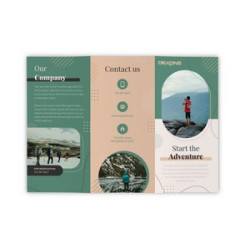 Folded Business Flyers (Printed Outside Only)