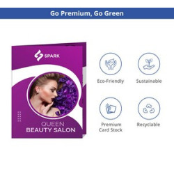 Folded Business Flyers (Printed Outside Only)