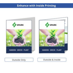 Folded Business Flyers (Printed Outside Only)