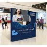 8' x 8' Fabric Pop Up Straight Display Package (With LED light)