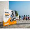 8' x 8' Fabric Pop Up Straight Display Package (With LED light)