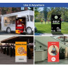 Silverstep 48'' Retractable Banner Stand Package with Silver Light 50Wx2