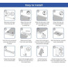 Silverstep 48'' Retractable Banner Stand Package with Silver Light 50Wx2