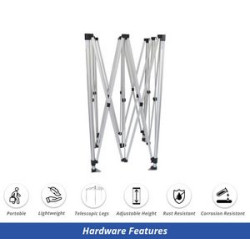 Blue Canopy Tent (Topper and Frame) - (20' x 10ft)