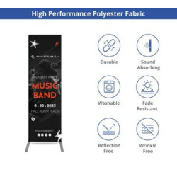 Economy Fabric Display Stands (2.5' x 6.5ft)