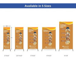 Economy Fabric Display Stands (2.5' x 6.5ft)