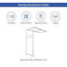 L shaped Tube Arch Fabric Display (Hardware only)
