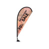Suction Cup Flags - Teardrop Double Sided Package (12.17'' x 23.78'')