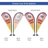 Suction Cup Flags - Teardrop Double Sided Package (12.17'' x 23.78'')