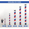 Barber Pole (Red, White, Blue) Tube package