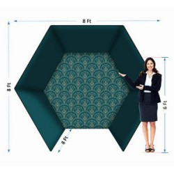 Hexagonal Vogue Booth Enclosure (Double Sided Package)