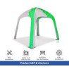 Custom Printed Inflatable Dome Tent - Design 3, Frame and Topper (10' x 10Ft)