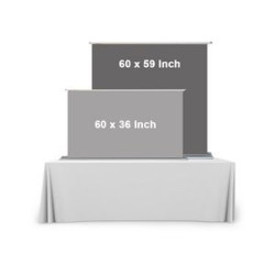 Silverstep Tabletop 60'' Retractable Banner Stand Package with Sliverstep Light