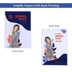 Pole Banners with Top and Bottom Pole Pocket (1' x 1ft/SQFT)