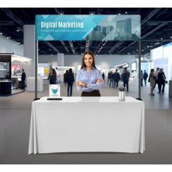 Table Top Banner Display Package, Double Sided (6.07' x 1.48ft)