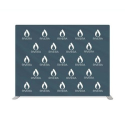 10' x 8' Step and Repeat Straight Pillow Case Backdrop Double Sided Package